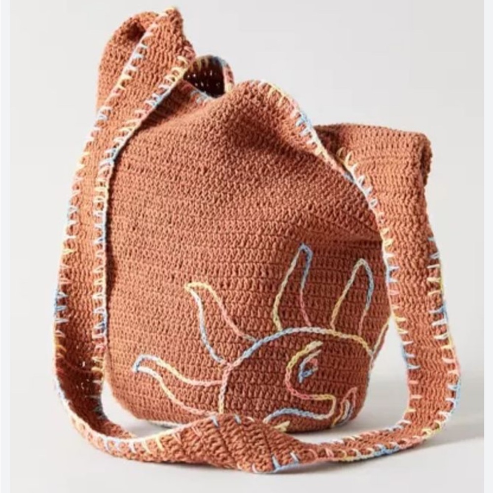 UO// Icon Woven Shoulder Bag